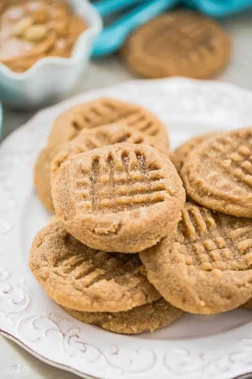 Low-Sugar Monk Fruit Peanut Butter Cookies