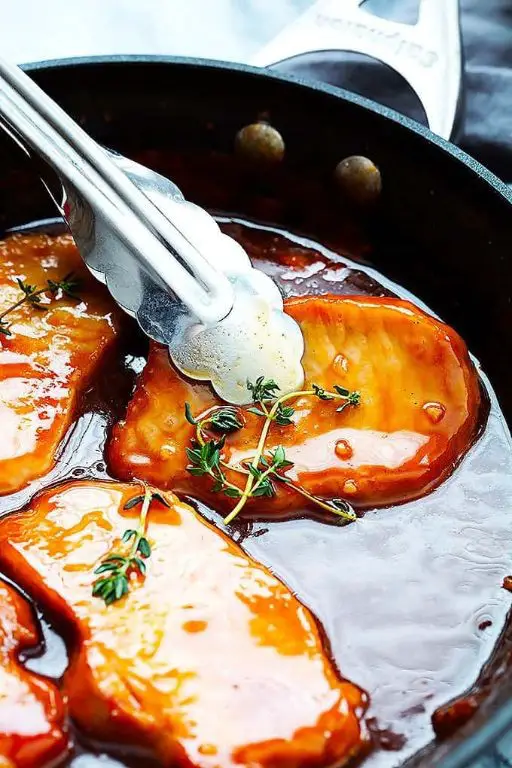 Maple Glazed Baked Pork Chops