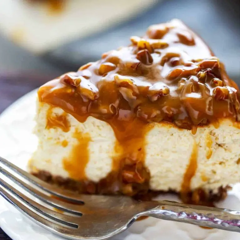 Maple Pecan Cheesecake with Bourbon Glaze