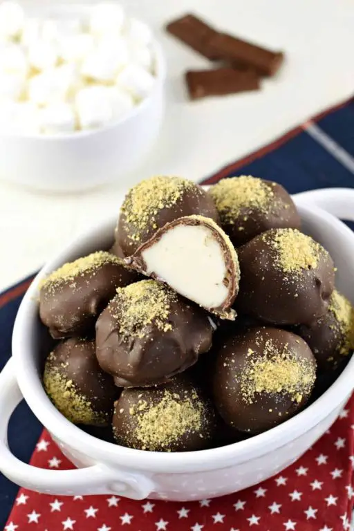Marshmallow Fluff Chocolate Truffles