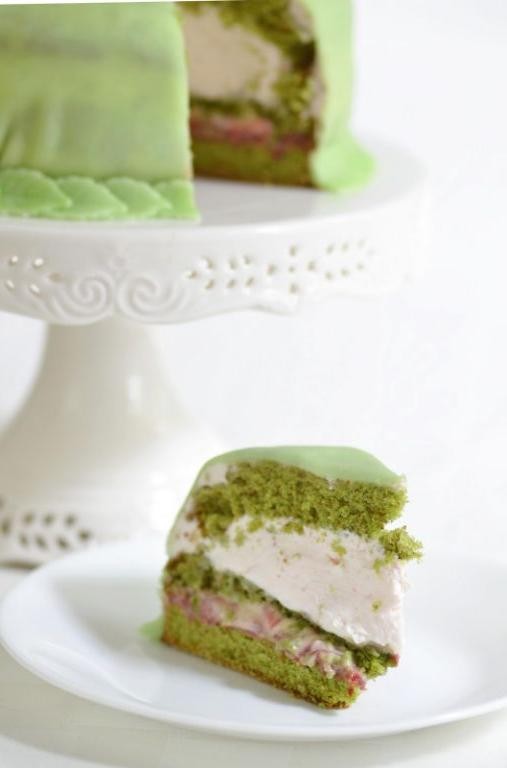 Matcha Green Tea Princess Cake