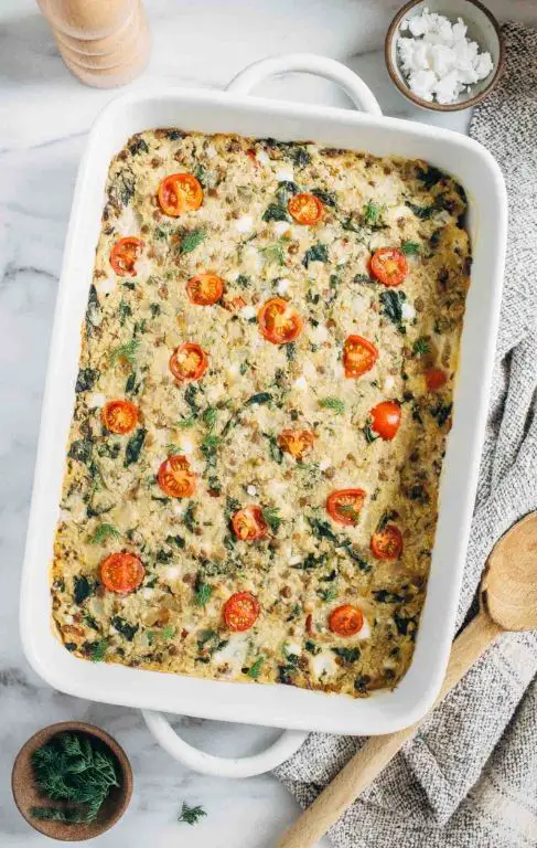 Mediterranean Quinoa and Vegetable Crock Pot Casserole