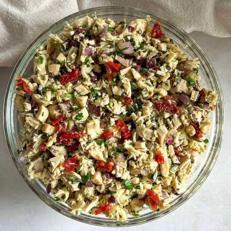 Mediterranean Whole Foods Chicken Salad with Sun-Dried Tomatoes