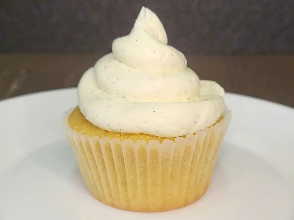 Mesquite Flour Cupcakes with Vanilla Frosting