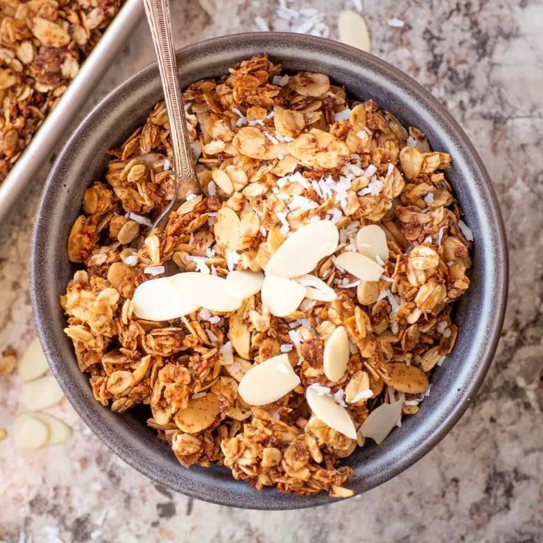 Mesquite Flour Granola with Almonds and Coconut