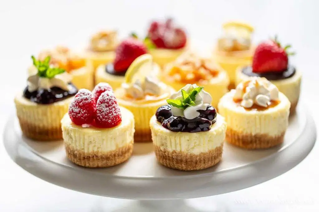 Mini Cheesecakes with Assorted Toppings