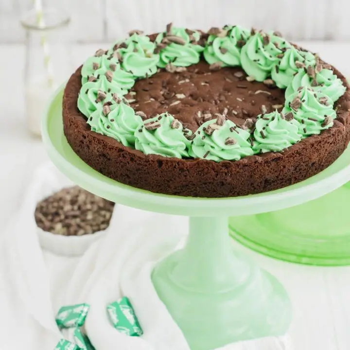 Mint Chocolate Chip Cookie Cake
