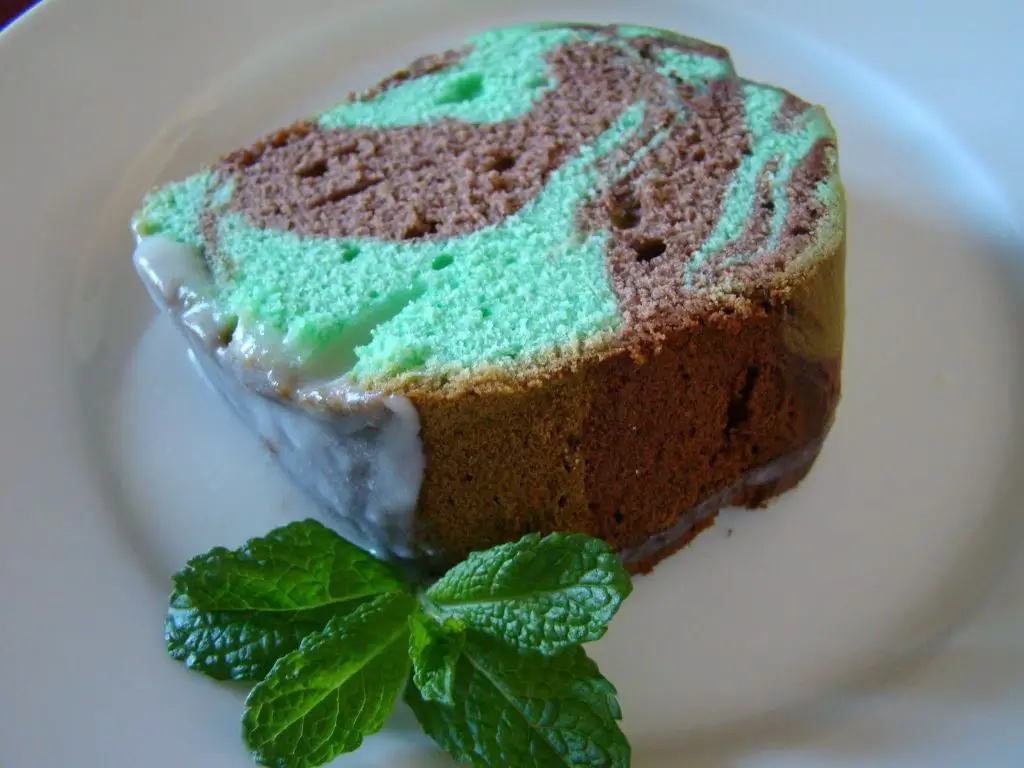 Mint Chocolate Marble Cake