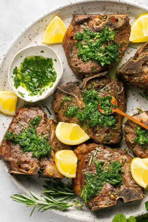 Mint and Garlic Air Fryer Lamb Chops