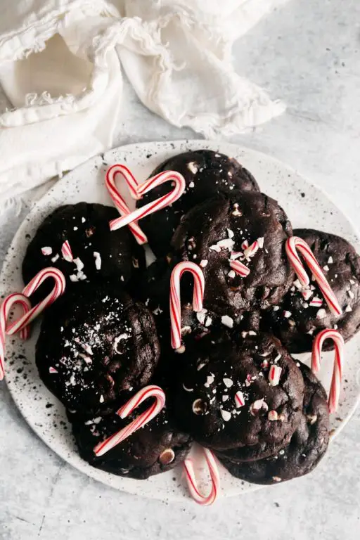 Molten Chocolate Peppermint Cookies