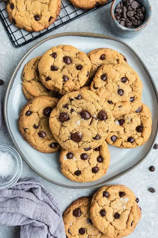 Monk Fruit Sweetened Chocolate Chip Cookies