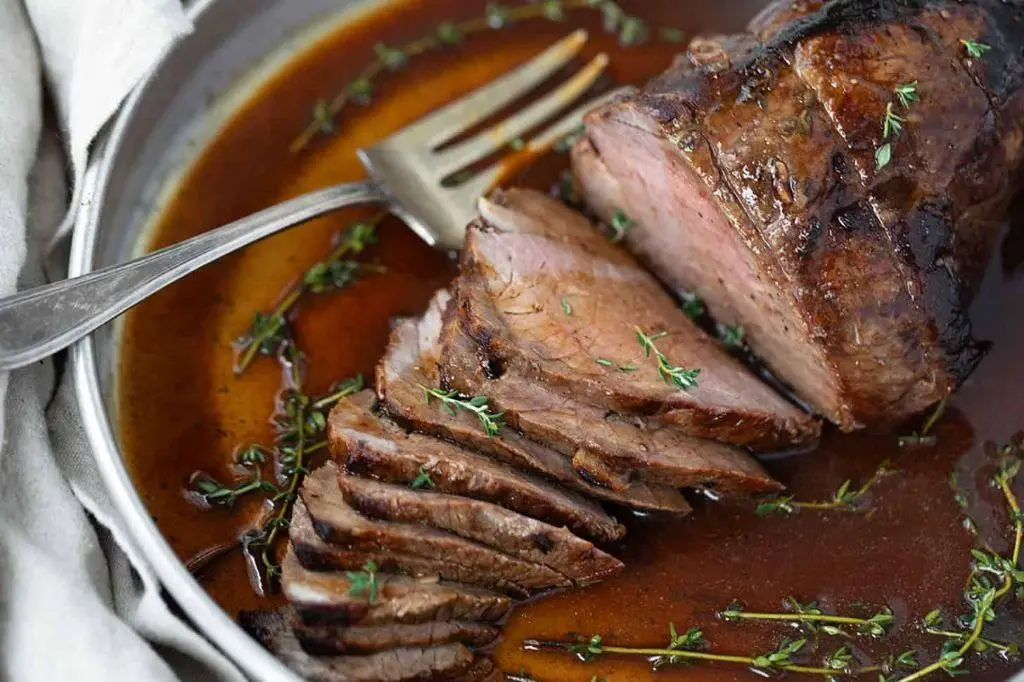 Mustard and Herb Marinated Sirloin Tip Roast