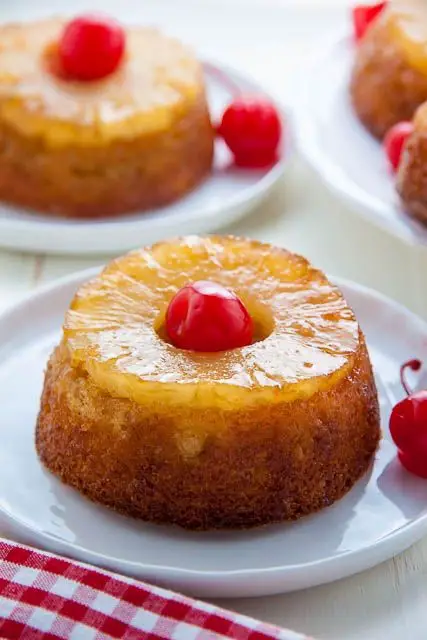 One-Person Pineapple Upside-Down Cake
