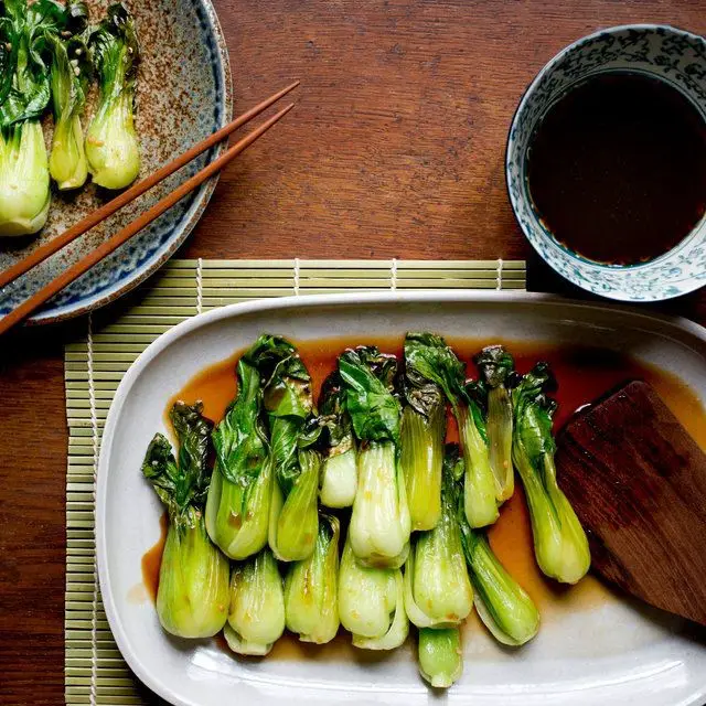 Oyster Sauce Noodles with Bok Choy