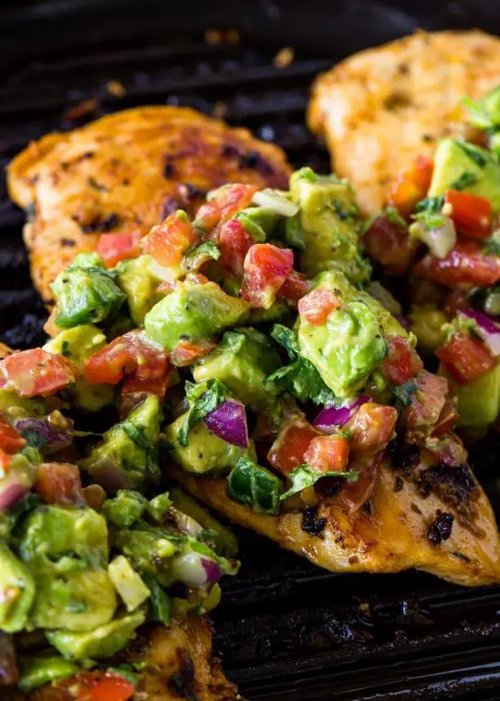 Pan Seared Chicken Breast with Avocado Salsa