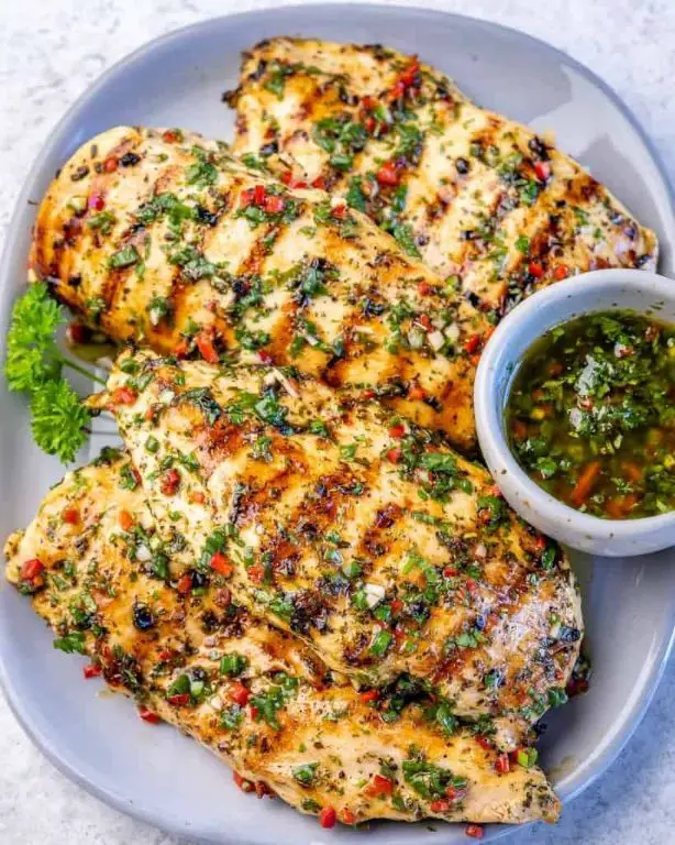 Pan Seared Chicken Breast with Chimichurri Sauce