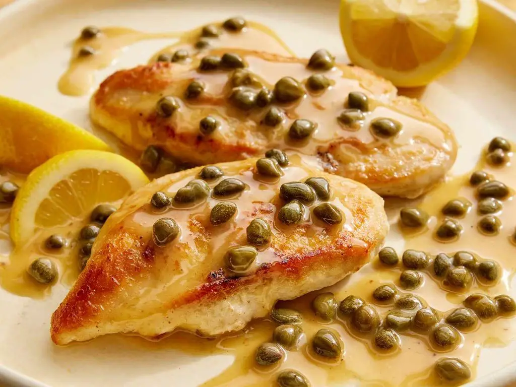Pan Seared Chicken Breast with Lemon Caper Sauce