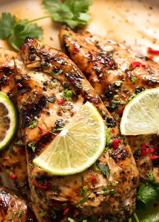 Pan Seared Chicken Breast with Zesty Lime Marinade