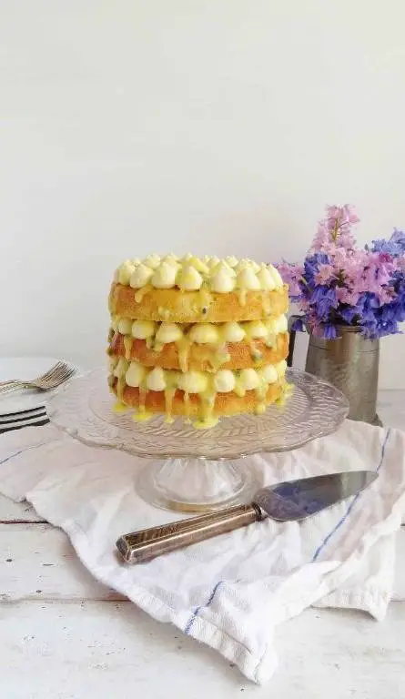 Passionfruit Coconut Princess Cake