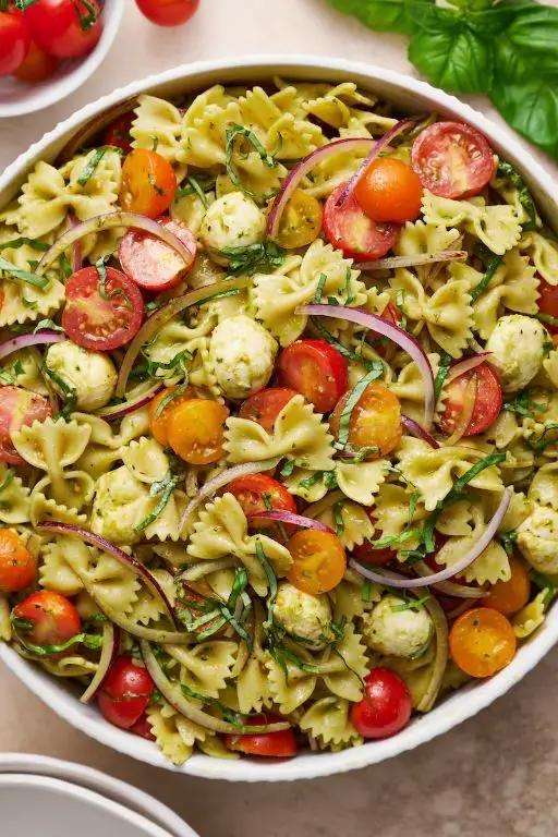 Pasta Salad with Fresh Mozzarella and Basil