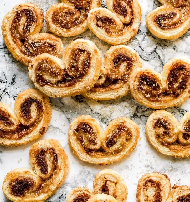 Peach and Cinnamon Palmiers