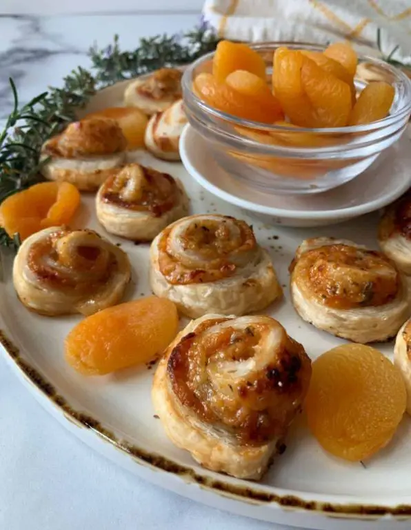 Peach and Ginger Pastry Pinwheels