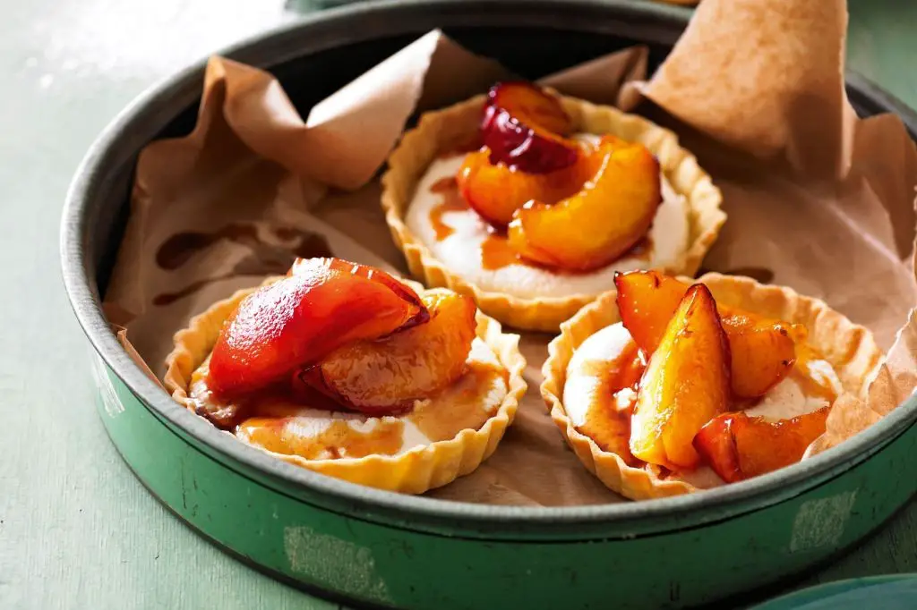 Peach and Ricotta Pastry Tarts