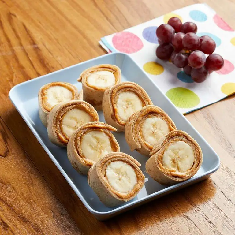 Peanut Butter and Banana Tortilla Roll Ups