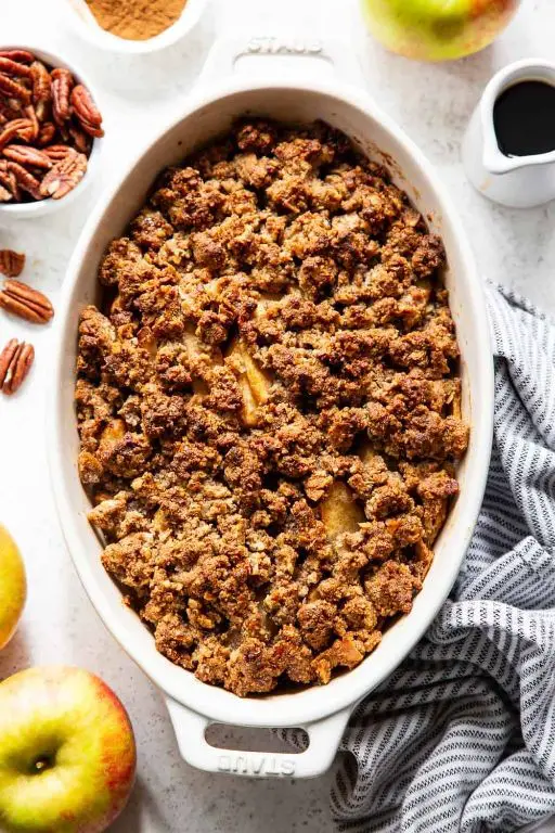 Pecan Flour Apple Crisp