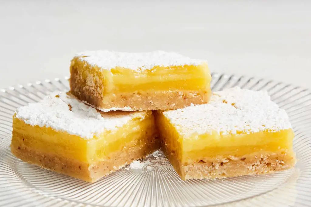 Pecan Flour Lemon Bars