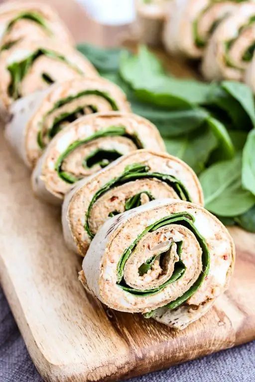Pesto Chicken Taco Pinwheels