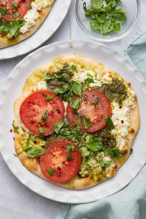 Pesto and Tomato Flatbread