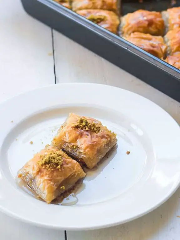 Pistachio Baklava with Orange Blossom Syrup