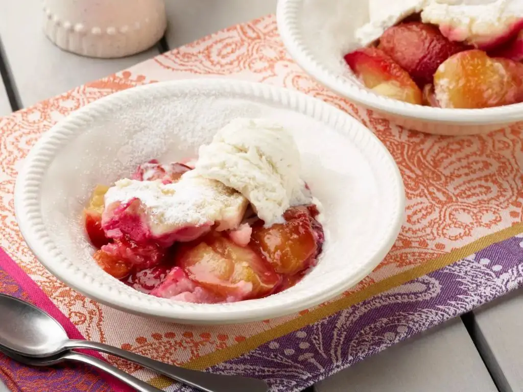 Plum Cobbler in the Crockpot