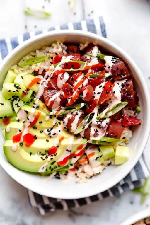 Poke Bowl with Fresh Ahi Tuna