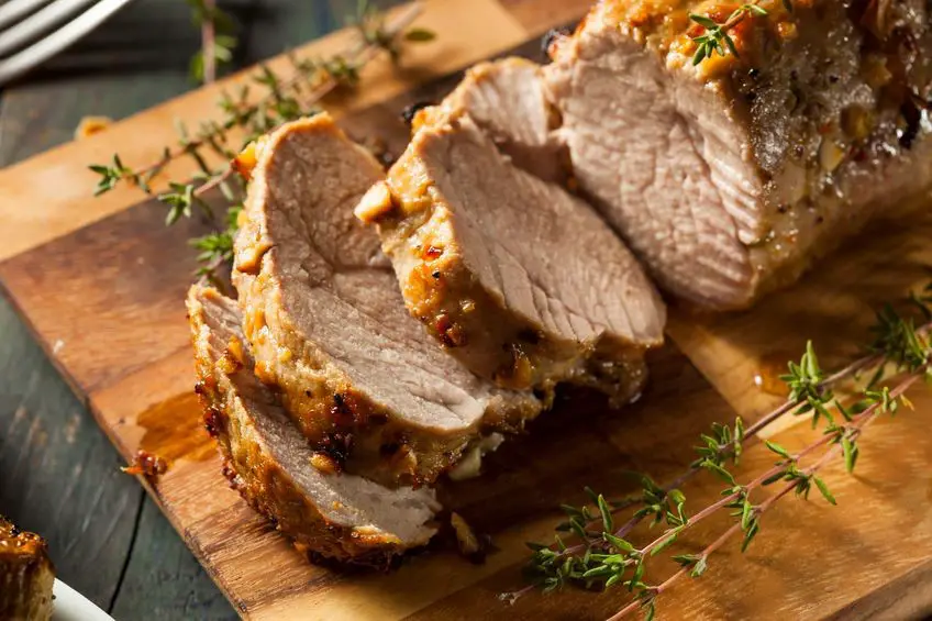 Pork Sirloin with Apple Cider Reduction