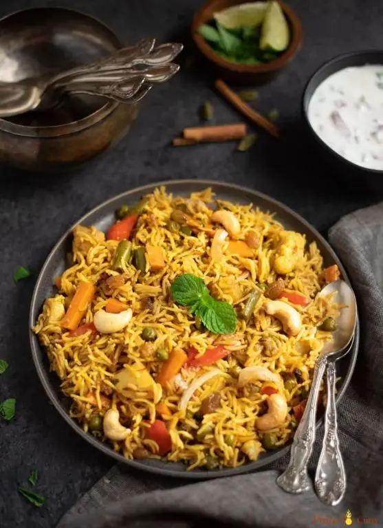 Pressure Cooker Vegetable Biryani