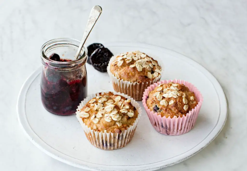 Prune and Cinnamon Oatmeal Muffins