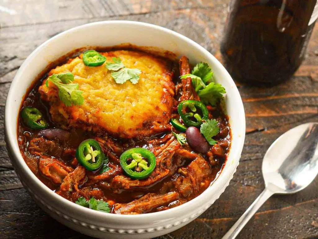 Pulled Pork Chili Casserole