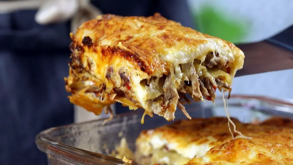 Pulled Pork Lasagna Casserole