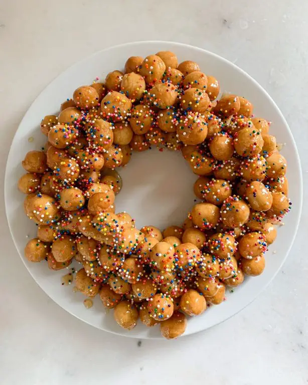 Pumpkin Spice Struffoli for Fall Holidays