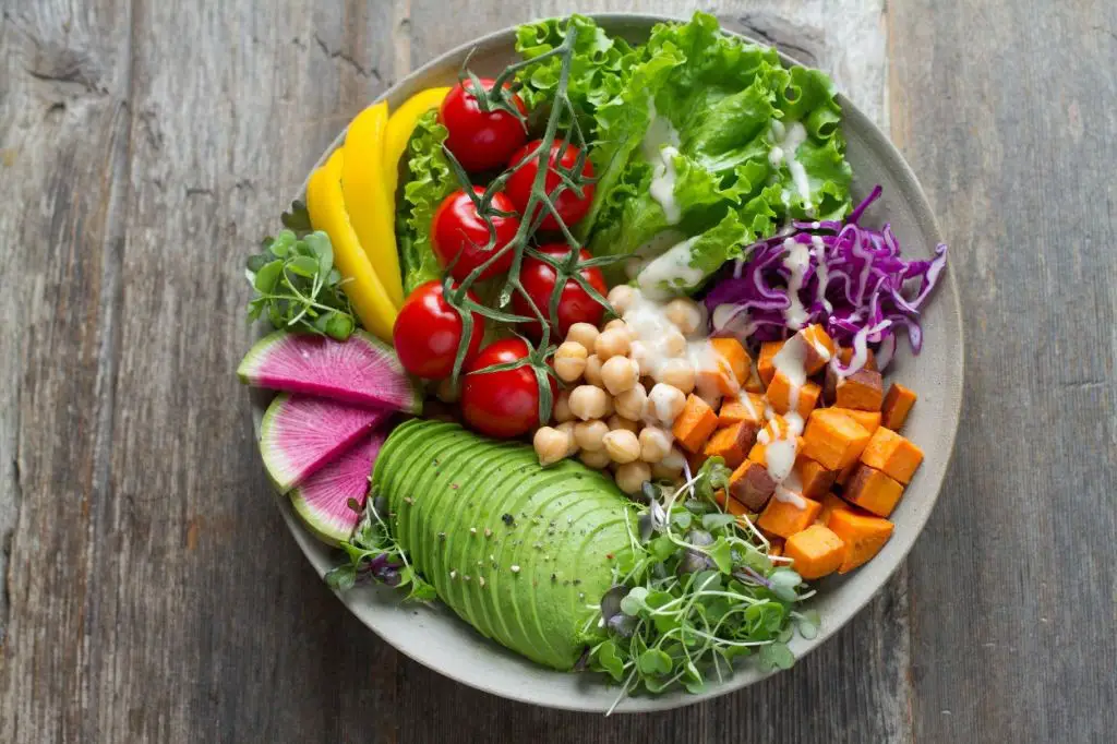 Rainbow Veggie Bowl with Tahini Dressing