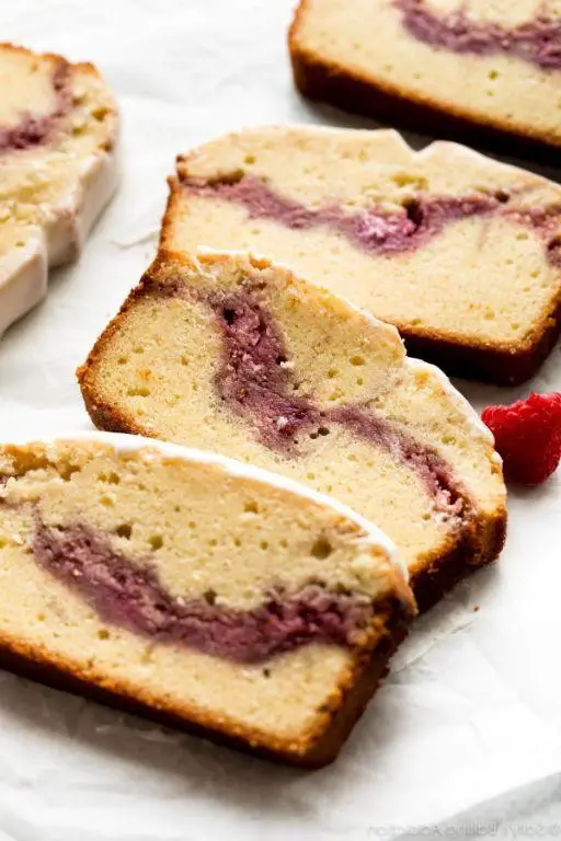 Raspberry Ripple Original Pound Cake