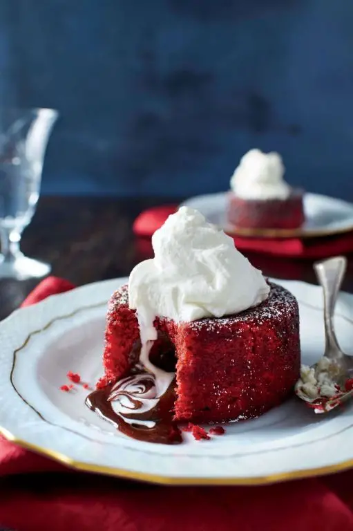Red Velvet Lava Cakes with Gooey Centers