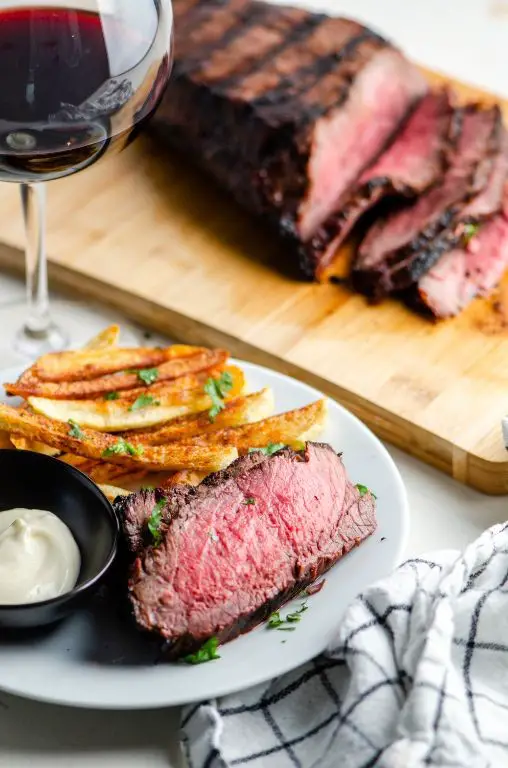 Red Wine Marinated Grilled London Broil