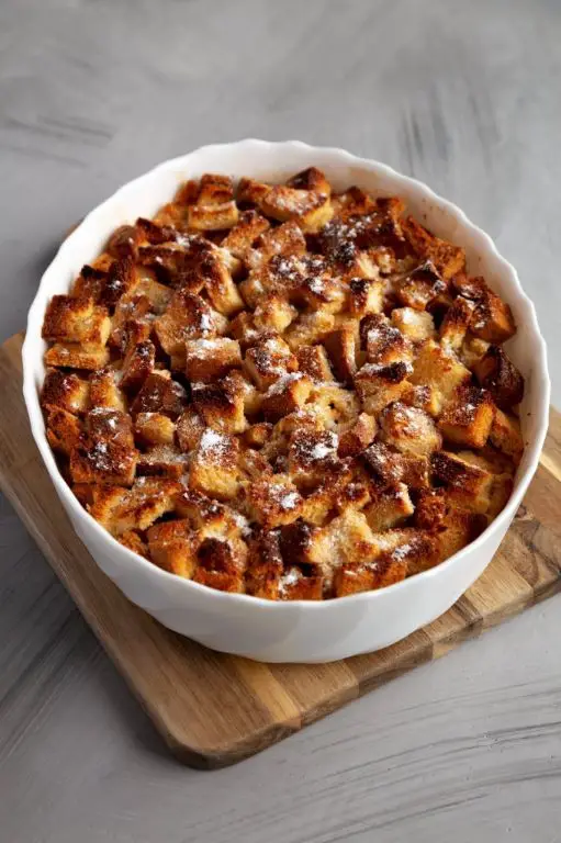 Roasted Garlic and Parmesan Savory Bread Pudding