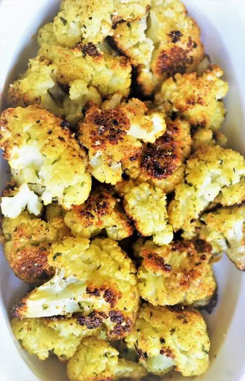 Roasted Rosemary Parmesan Cauliflower