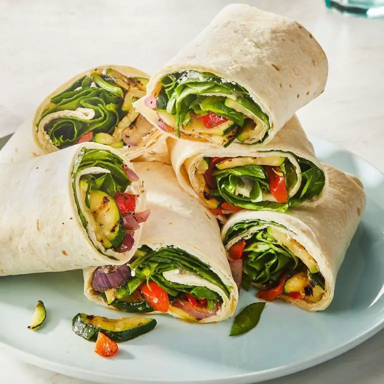 Roasted Veggie and Goat Cheese Tortilla Roll Ups