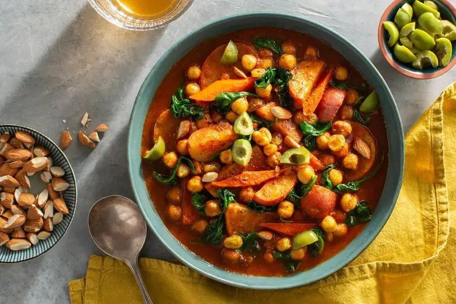 Root Vegetable and Chickpea Tagine