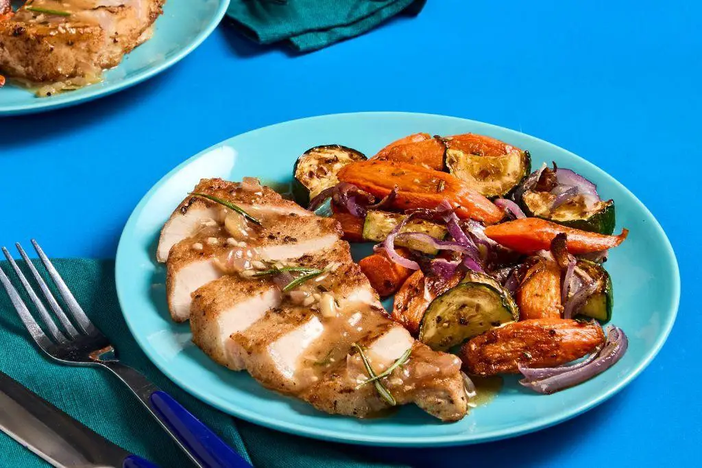 Rosemary Garlic Pork Chop Skillet with Carrots